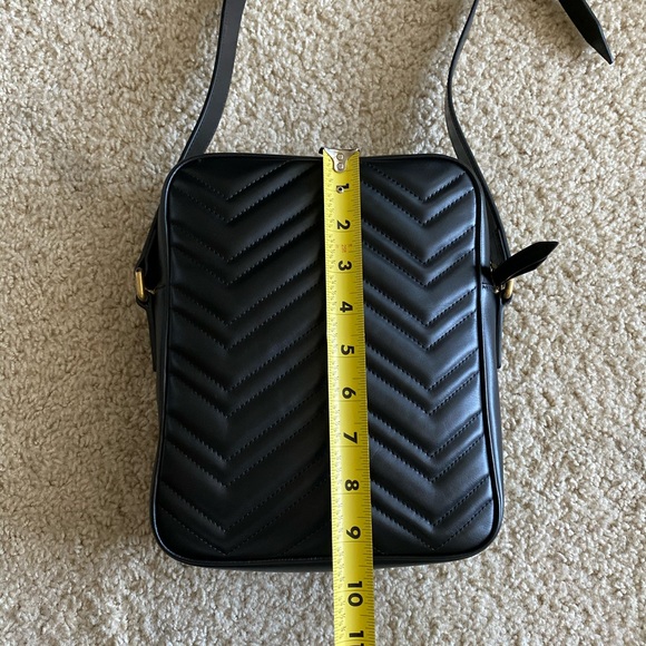 Gucci Black GG Marmont Messenger Crossbody Bag - Picture 4 of 7
